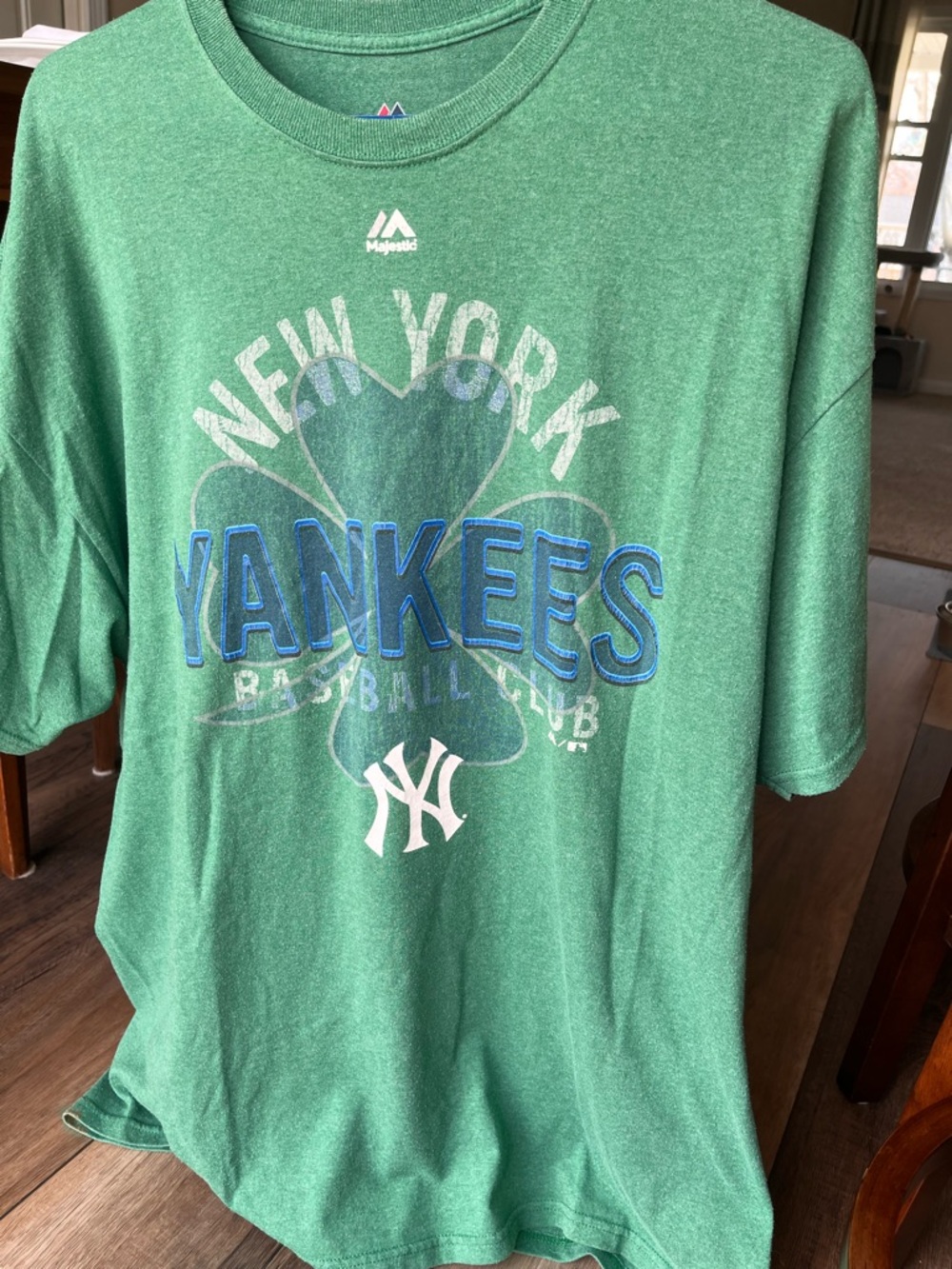 New York Yankees Green Majestic 2X Shamrock Lucky Shirt